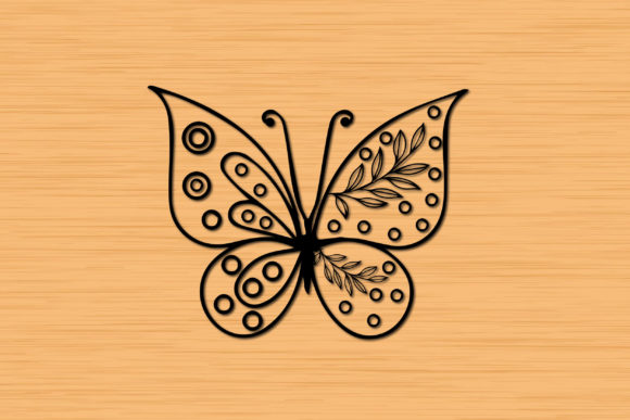Butterfly Papercut Floral SVG