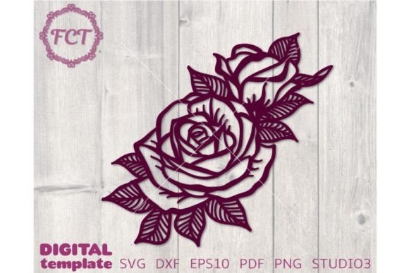 Floral SVG Bouquet Roses Flowers Cricut