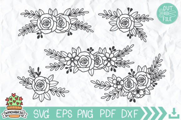 Floral Svg Bundle, Floral Arrangement