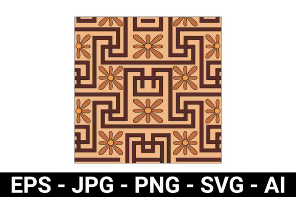 Flower Tile Seamless Pattern