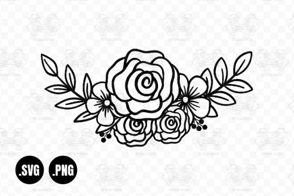 FLOWERS Roses Bouquets SVG, Floral SVG