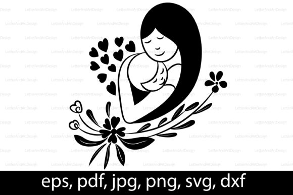 Mother Holding a Newborn Baby