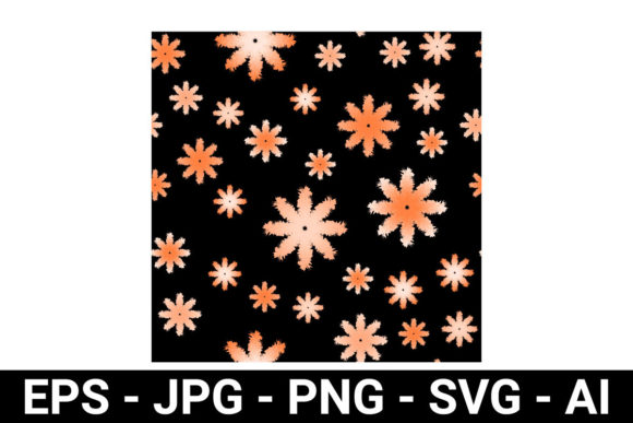 Orange Shades Flower Petal Seamless