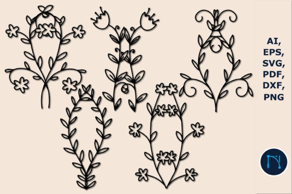 Paper Cut Floral SVG Bundle