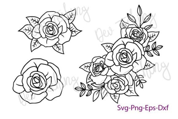 Rose Flower Outline SVG Review