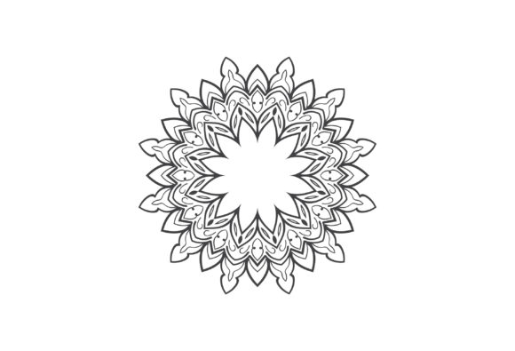 Round Mandala Isolated Vector Logo Icon