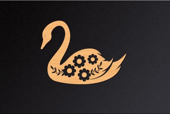 Sawn Bird Summer Floral SVG Cut File