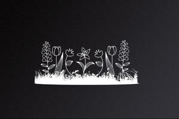Small Garden with Floral SVG