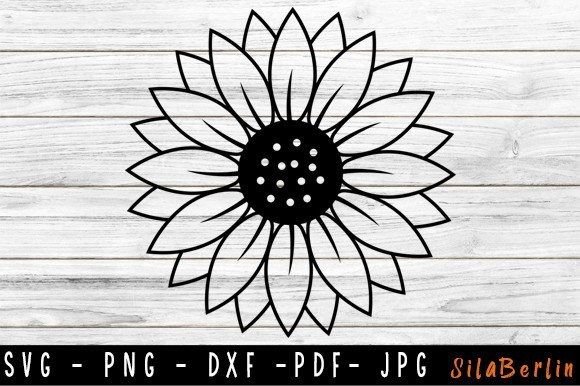 Sunflower SVG, Floral SVG, Sunflower PNG