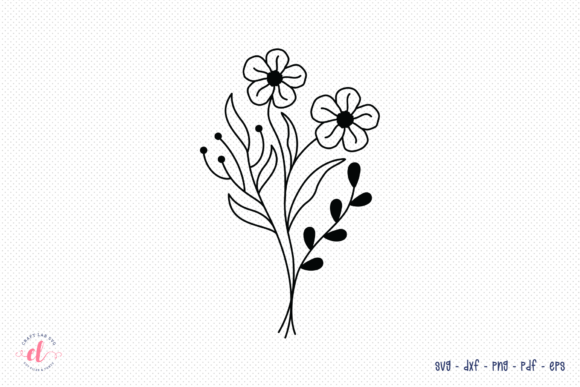 Wildflower SVG Floral Bouquet Design